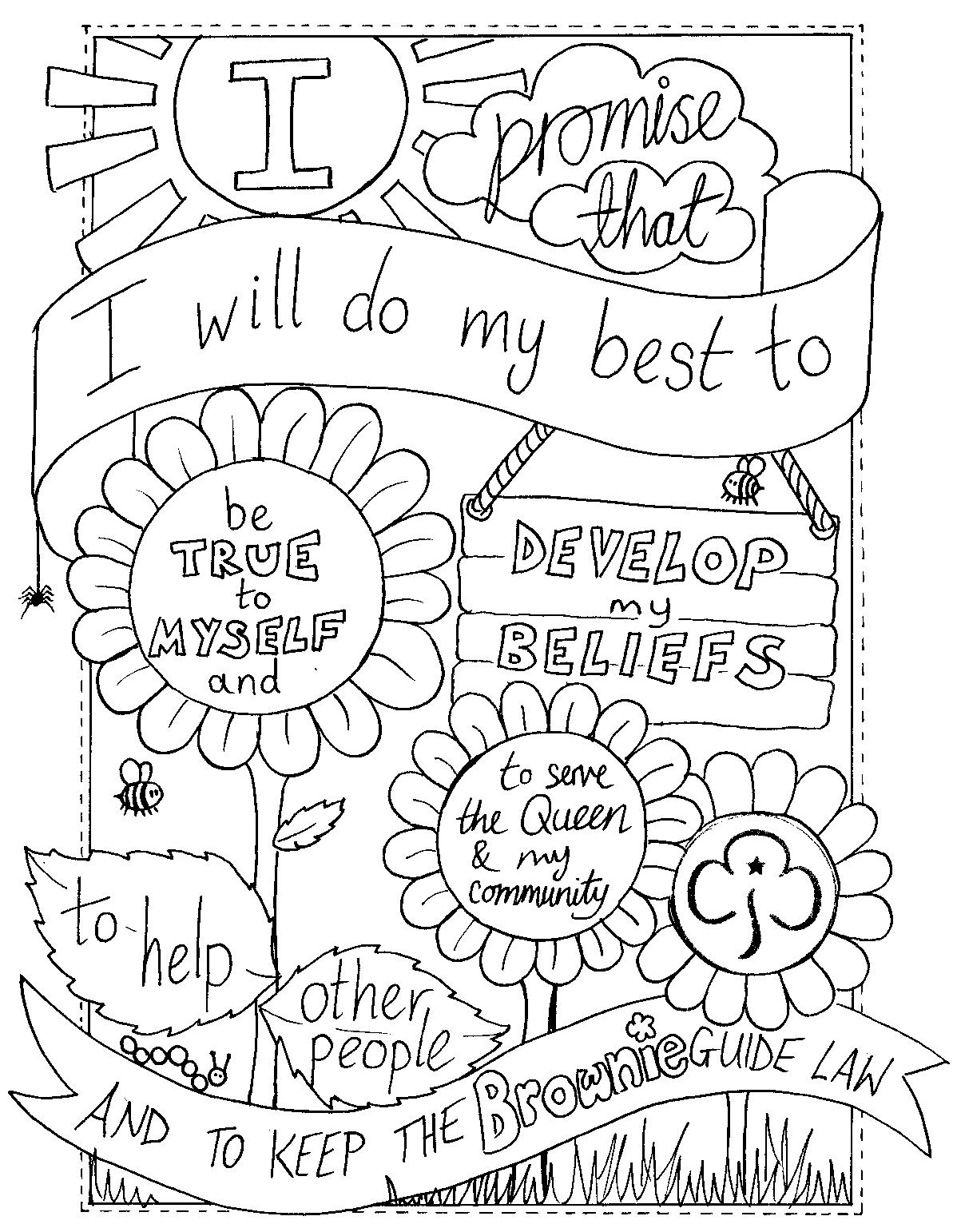 Girl Scout Law Coloring Pages Newyork Rp Com 1198x1542 Girl Scout Law Coloring Pages Newyork Rp Com