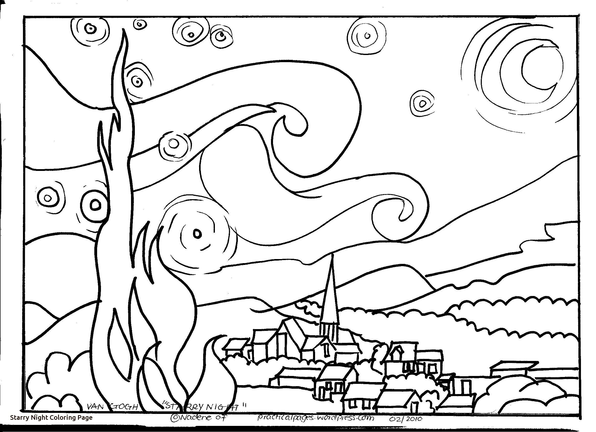 Van Gogh Starry Night Coloring Page Collection Of Sky Coloring 2338x1696 Van Gogh Starry Night Coloring Page Collection Of Sky Coloring