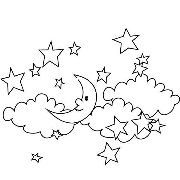 Stars In The Sky Coloring Pages Night Sky Coloring Pages Night Sky 600x600 Stars In The Sky Coloring Pages Night Sky Coloring Pages Night Sky