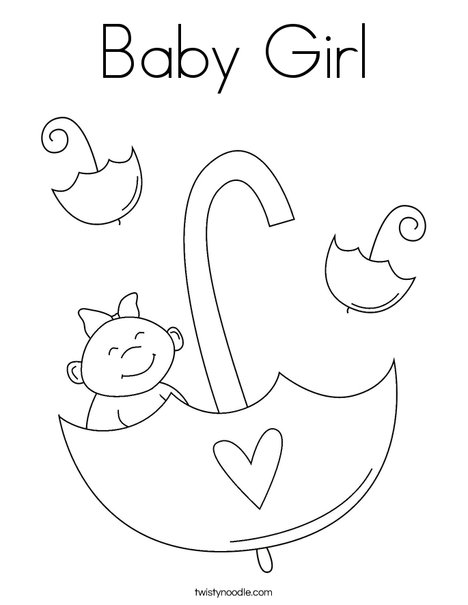 Baby Girl Coloring Page 468x605 Baby Girl Coloring Page