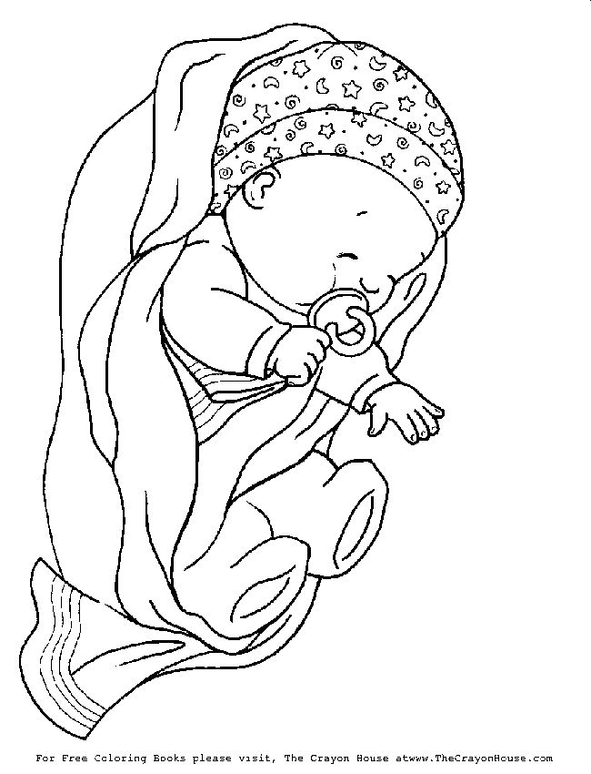 Newborn Baby Girl Coloring Pages 650x850 Newborn Baby Girl Coloring Pages