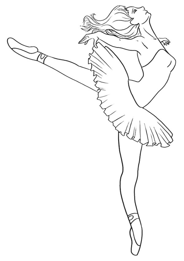 600x849 Ballerina Coloring Pages 360coloringpages