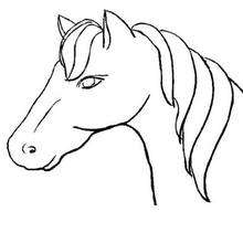 220x220 Horse Coloring Pages
