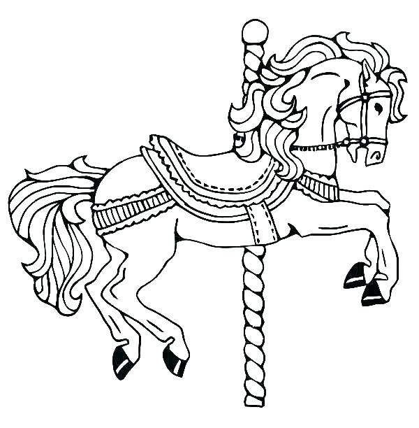 600x612 Horse Head Coloring Page Cliptext.co