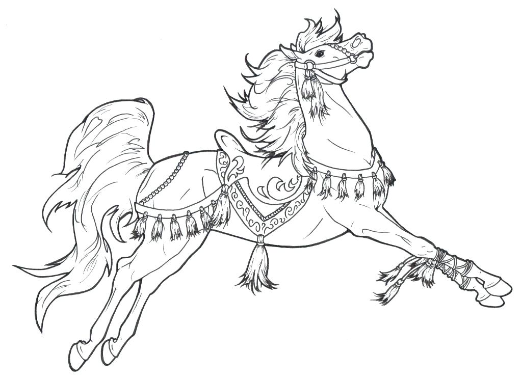 1024x748 Coloring Page Of A Horse Coloring Page Horse Head