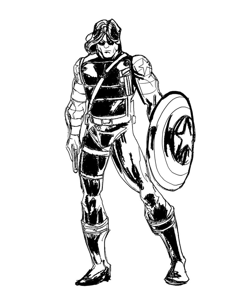 The Winter Soldier Coloring Pages 786x1017 The Winter Soldier Coloring Pages