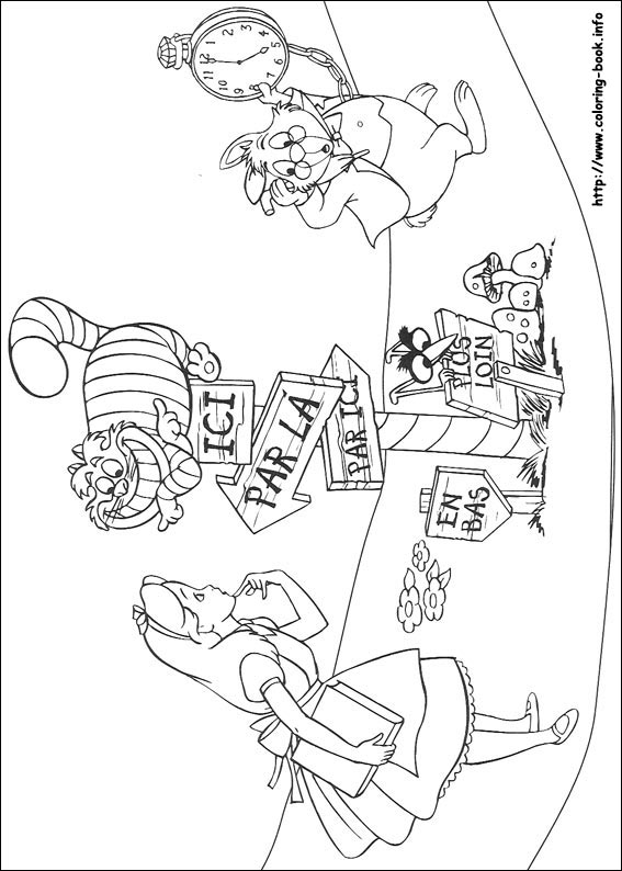 567x794 Alice In Wonderland Coloring Pages On Coloring
