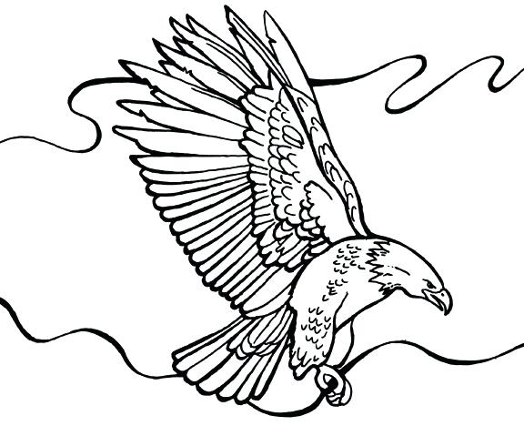 576x468 Eagle Coloring Page Eagle Football Coloring Pages