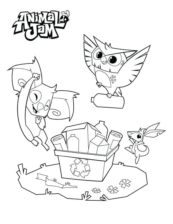 564x729 Animal Jam Coloring Pages Lynx Free Printable For Kids