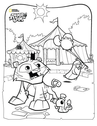 400x518 Free Printable Animal Jam Coloring Pages