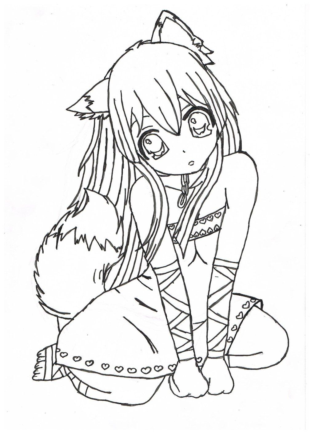 Nice Brilliant Anime Girl Coloring Pages Free Coloring Pages 1024x1408 Nice Brilliant Anime Girl Coloring Pages Free Coloring Pages