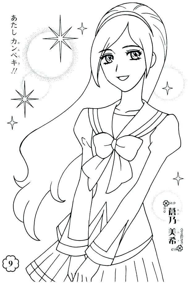 Anime Girl Coloring Page Cool Anime Coloring Pages Cool Girl 615x918 Anime Girl Coloring Page Cool Anime Coloring Pages Cool Girl