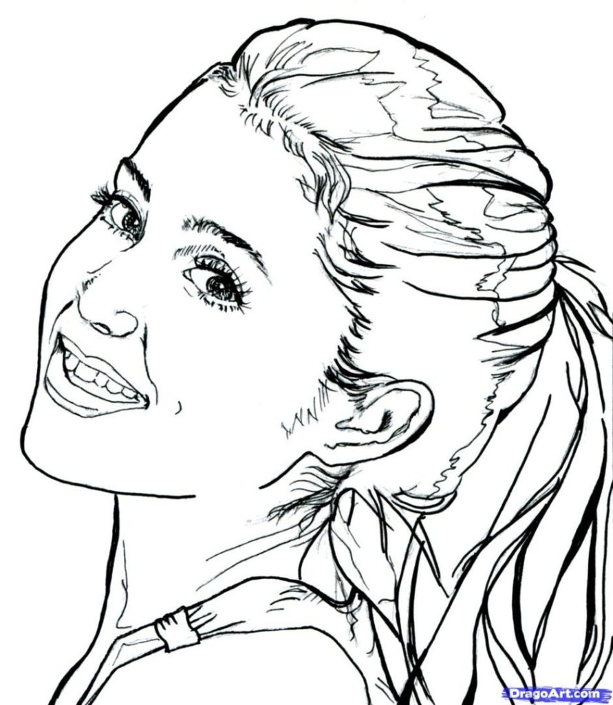 Ariana Grande Drawing Coloring Pages Coloring Pages
