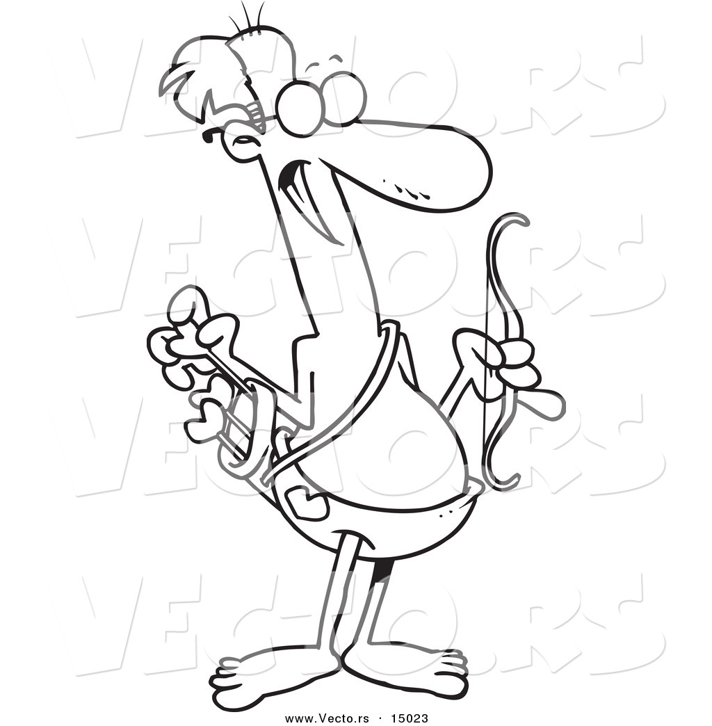 Vector Of A Cartoon Old Cupid Holding A Bow And Arrows 1024x1044 Vector Of A Cartoon Old Cupid Holding A Bow And Arrows