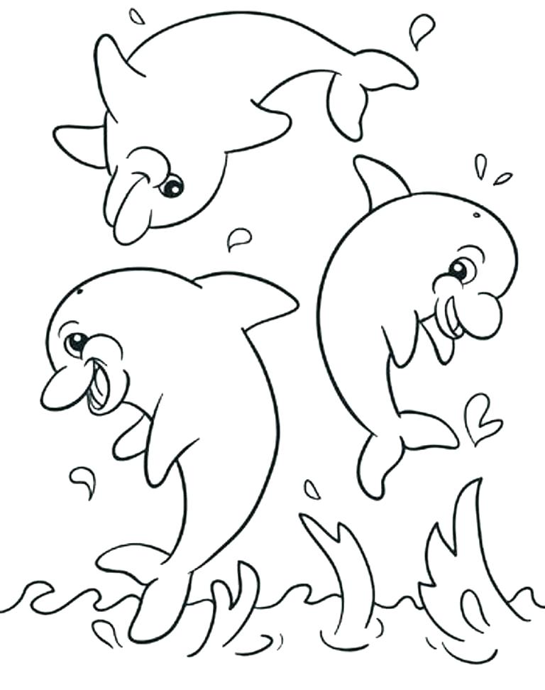 Coloring Pages Baby Dolphin Printable Coloring Cute Dolphin 768x972 Coloring Pages Baby Dolphin Printable Coloring Cute Dolphin