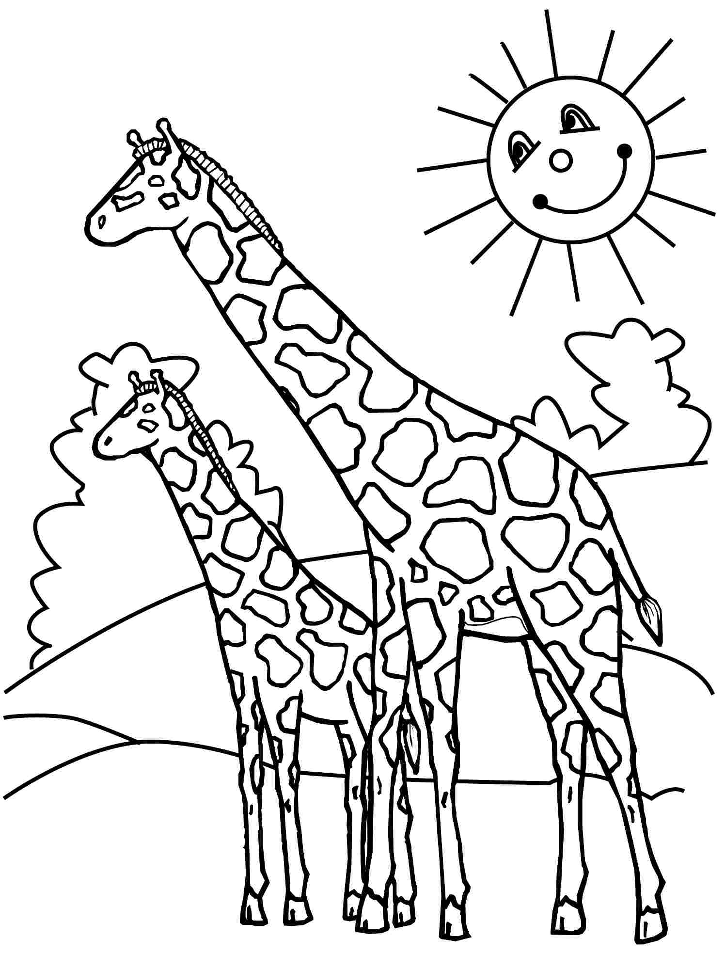 1496x1968 Coloring For Kids Marvelous Baby Giraffe Pages Printable