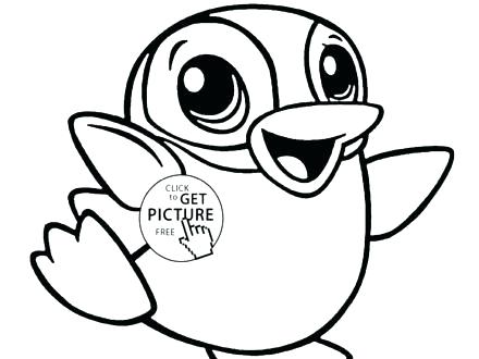 Easy Animal Coloring Pages Baby Penguin Animal Coloring Page 440x330 Easy Animal Coloring Pages Baby Penguin Animal Coloring Page