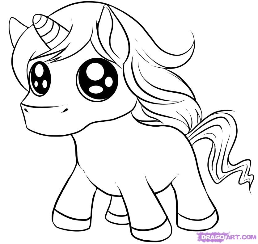 Cute Unicorn Coloring Pages 835x790 Cute Unicorn Coloring Pages