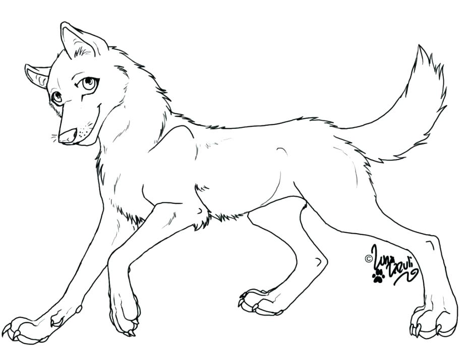 Coloring Pages Of Baby Wolves