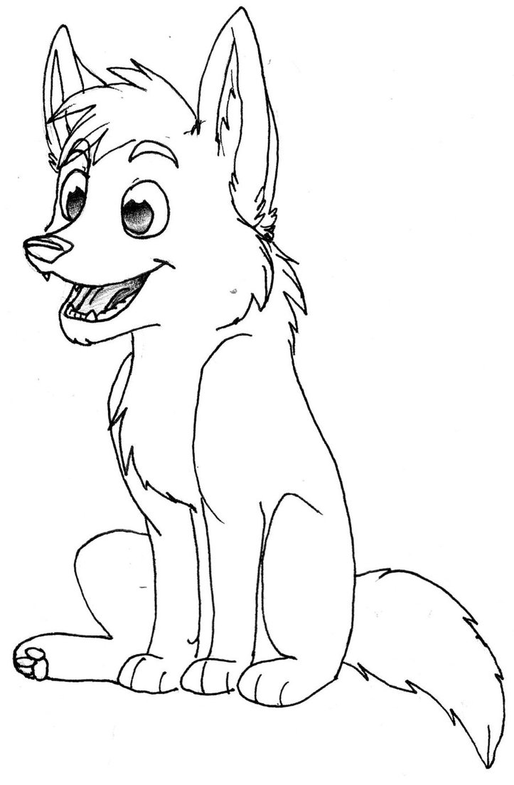 723x1104 Cute Baby Wolf Coloring Pages