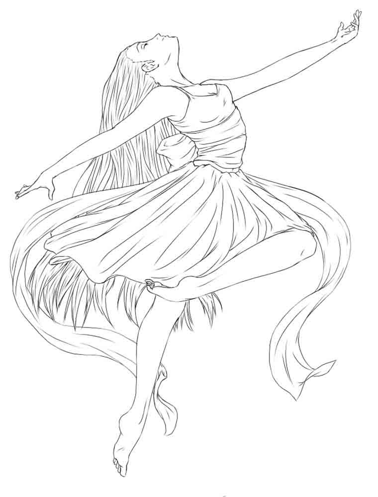Ballet And Dancing Coloring Pages 760x1000 Ballet And Dancing Coloring Pages