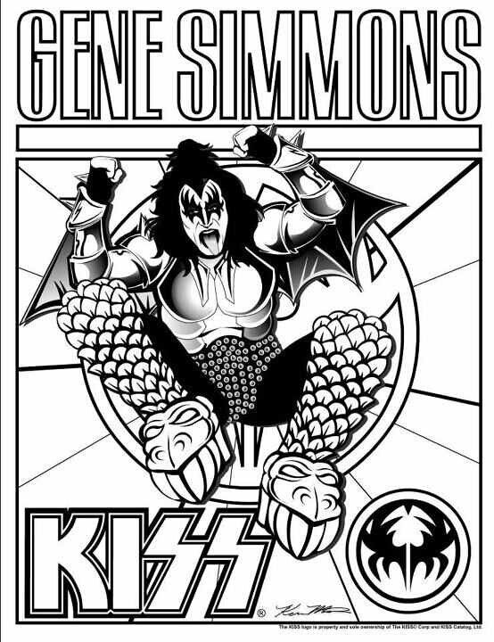 Gene Coloring Page! Kiss Stuff Kiss, Hot Band 554x720 Gene Coloring Page! Kiss Stuff Kiss, Hot Band