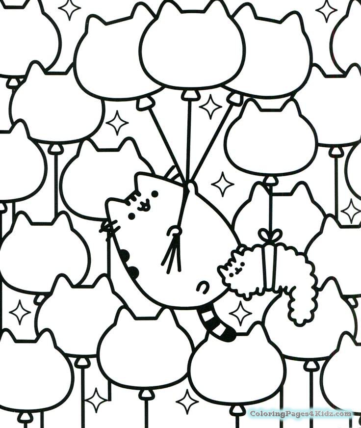 Pusheen Coloring Pages Coloring Pages For Kids 736x872 Pusheen Coloring Pages Coloring Pages For Kids