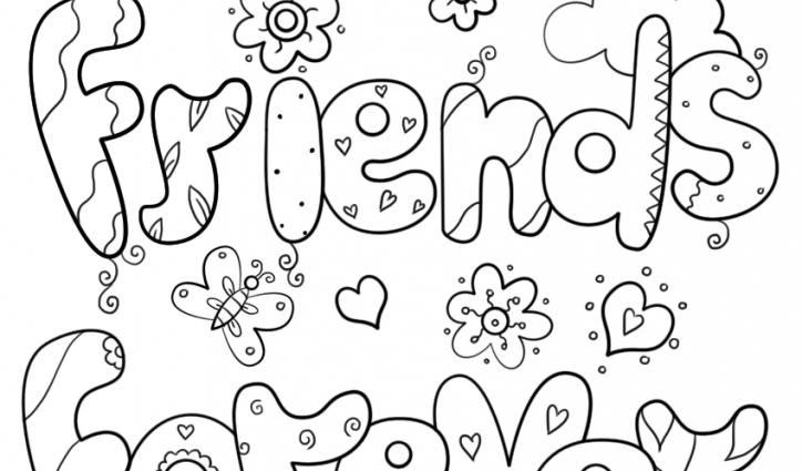 Best Friend Coloring Pages Best Friends Forever Coloring Page Free 724x425 Best Friend Coloring Pages Best Friends Forever Coloring Page Free
