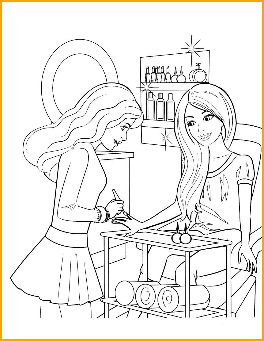 The Best Printable Barbie Coloring Pages For Kids Drawing Pic 862x1112 The Best Printable Barbie Coloring Pages For Kids Drawing Pic