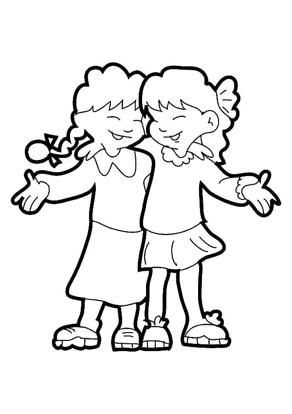 Bff Coloring Pages 600x849 Bff Coloring Pages