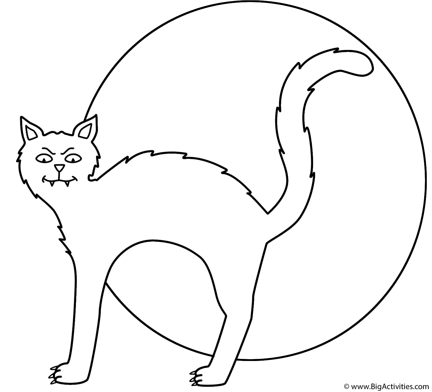 1490x1352 Black Cat Coloring Pages Elegant Black Cat With The Moon Coloring