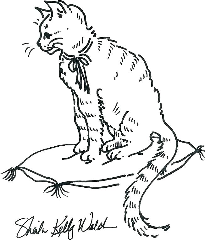 652x766 Black Cat Coloring Pages