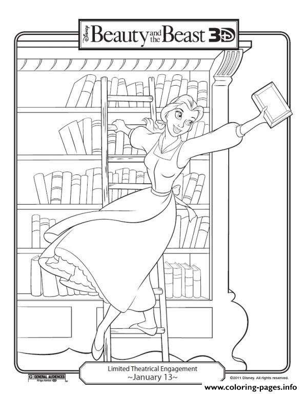 Coloring Pages Of Books In A Library