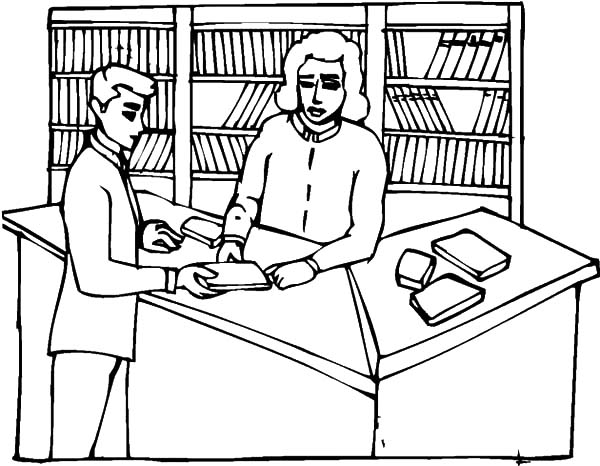 Book Reader In Library Coloring Pages Book Reader In Library 600x466 Book Reader In Library Coloring Pages Book Reader In Library