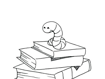 Library Book Coloring Page 440x330 Library Book Coloring Page