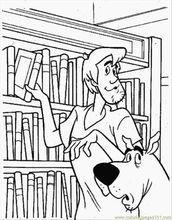 Coloring Pages In Library Coloring Page (Cartoons Gt Scooby Doo 650x834 Coloring Pages In Library Coloring Page (Cartoons Gt Scooby Doo