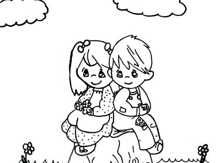 Girl Coloring Pages Boy Coloring Page Baby Boy Coloring Page Girl 440x330 Girl Coloring Pages Boy Coloring Page Baby Boy Coloring Page Girl