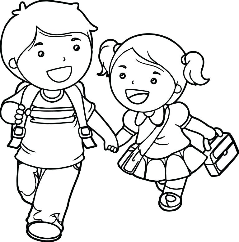 Coloring Pages Boy And Girl 768x780 Coloring Pages Boy And Girl