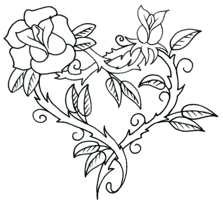 Coloring Pages Of Broken Hearts at GetColorings.com | Free printable ...