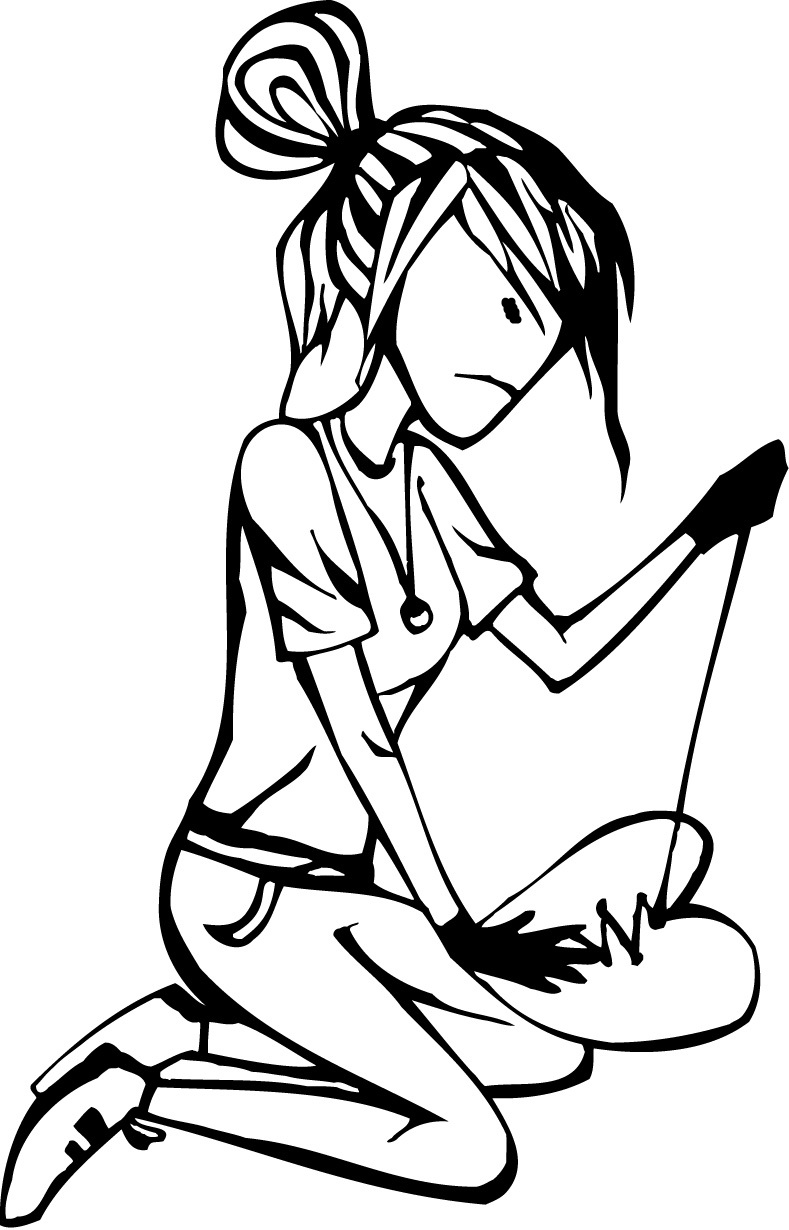789x1230 Colouring Pages Of A Girl Fixing A Broken Heart For Preschoolers