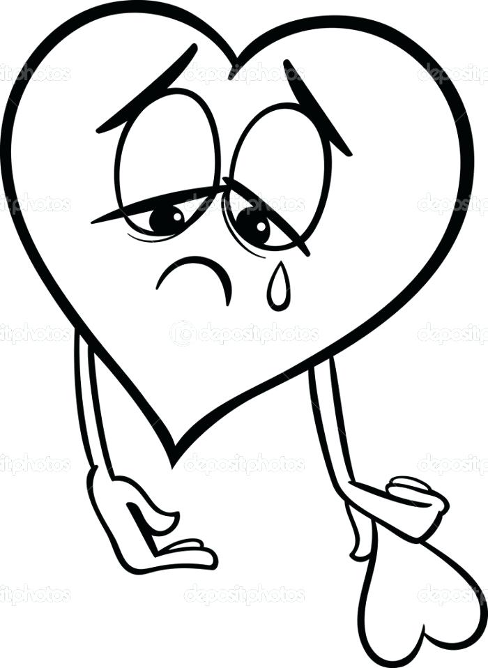 700x958 Broken Heart Coloring Pages Broken Heart Coloring Pages Free
