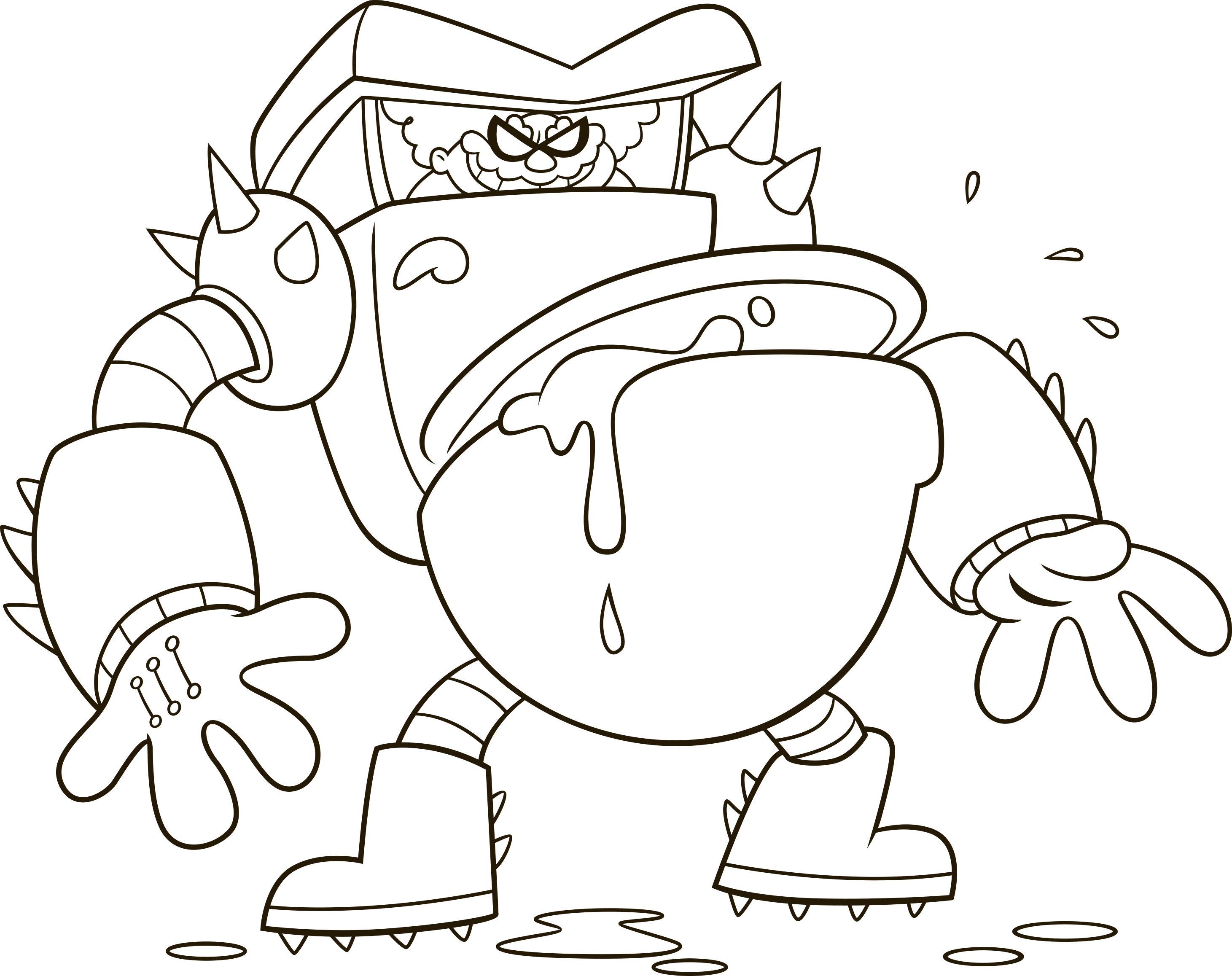 2922x2315 Captain Underpants Coloring Pages Printable Image Endearing