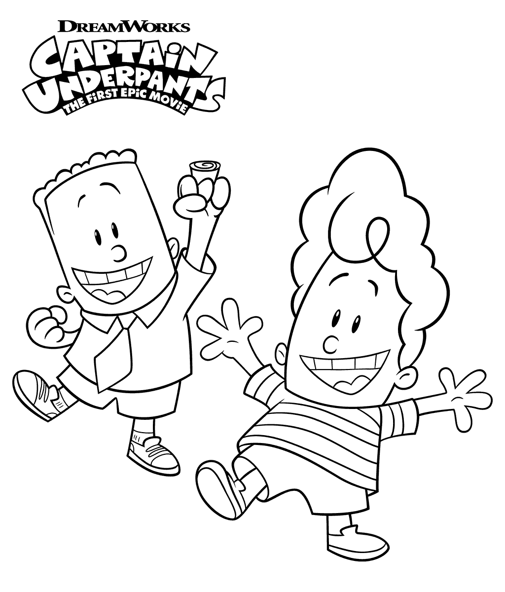 1024x1200 Captain Underpants Coloring Pages
