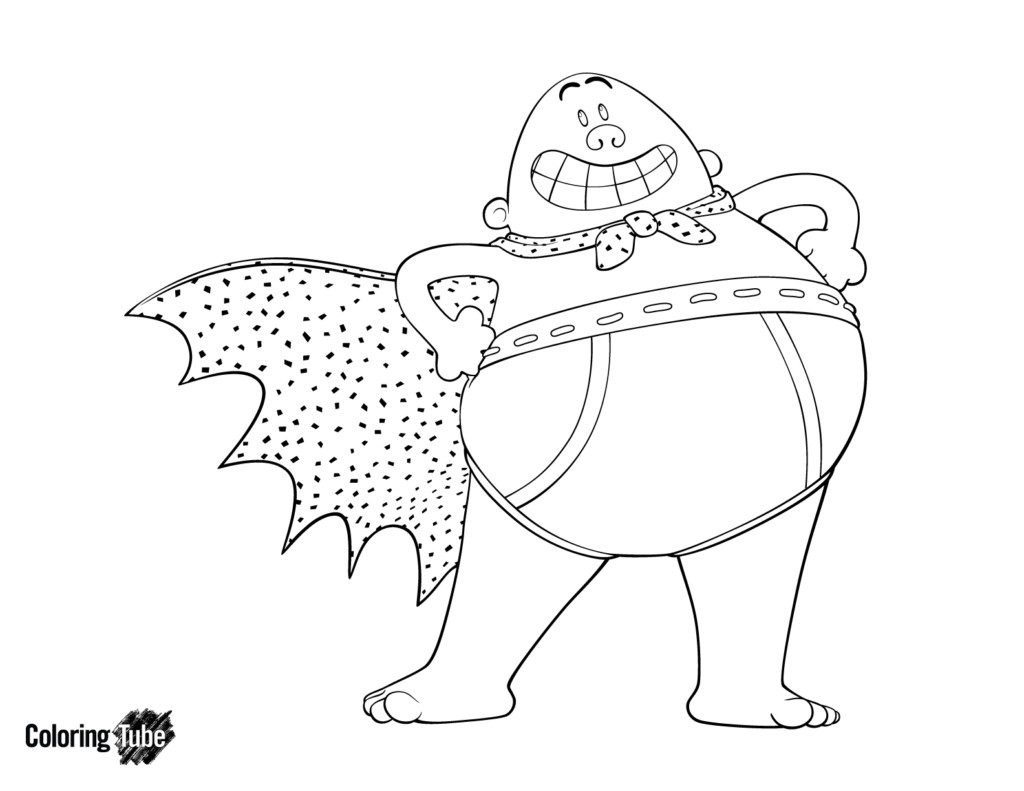 1024x791 Captain Underpants Inside Coloring Pages