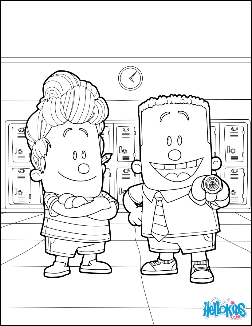 820x1060 Captain Underpants Coloring Page