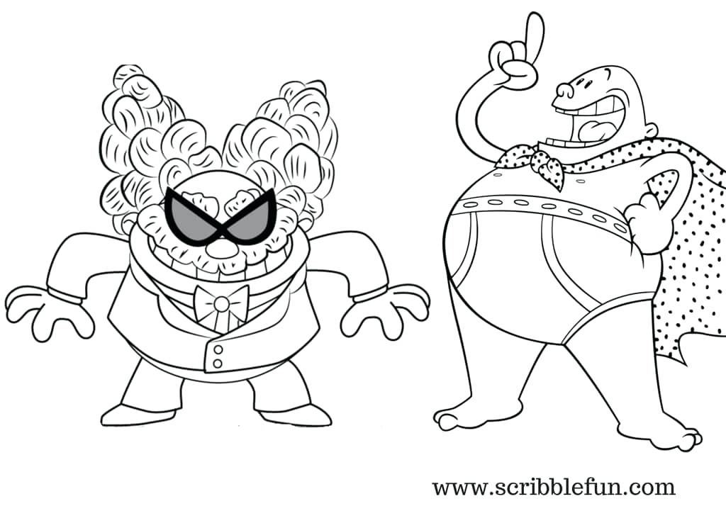 1024x714 Unique Captain Underpants Coloring Pages For And Captain