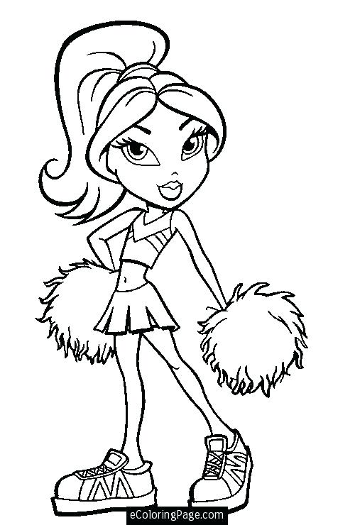 500x740 Cheerleading Coloring Pages Cheerleader Coloring Pages To Print