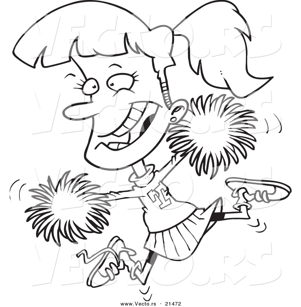 Coloring Pages Of Cheerleader at GetColorings.com | Free printable ...