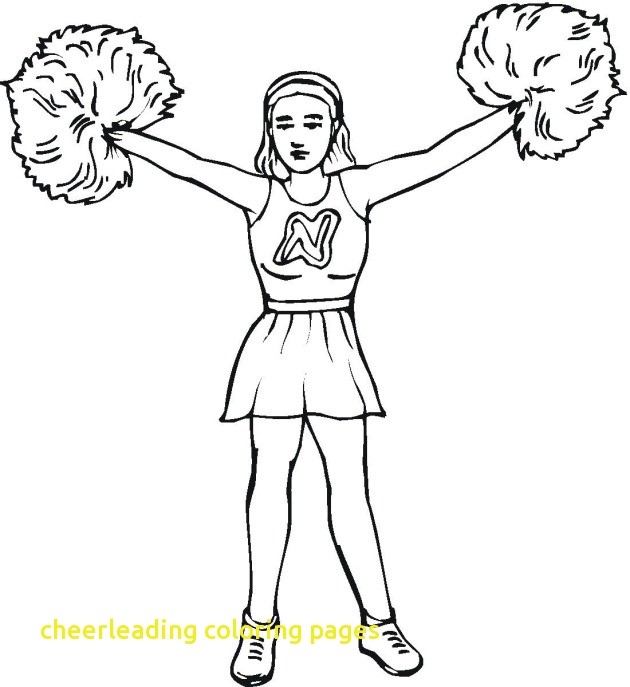 630x687 Cheerleading Coloring Pages With 42 Cheer Coloring Pages
