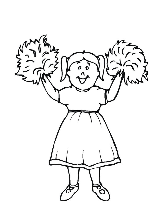 685x886 Free Printable Cheerleading Coloring Pages For Kids